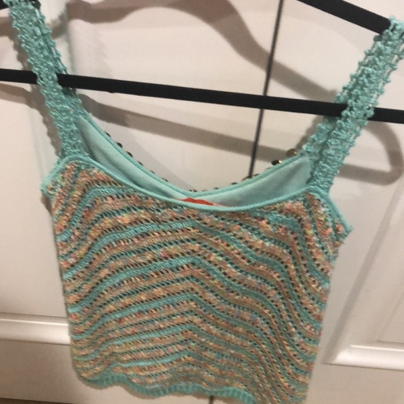 Green and Orange top by Cynthia Stefee - Picture 2 of 3